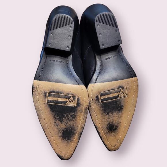 Vtg 90s NOS GUESS Western Ankle Boots Low Heel Booties Women’s 7.5 EUC - Picture 6 of 9